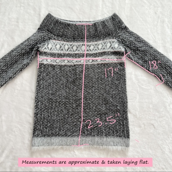Sleeping On Snow Anthropologie Faroe Off The Shoulder Sweater Small Gray Wool - Picture 9 of 10